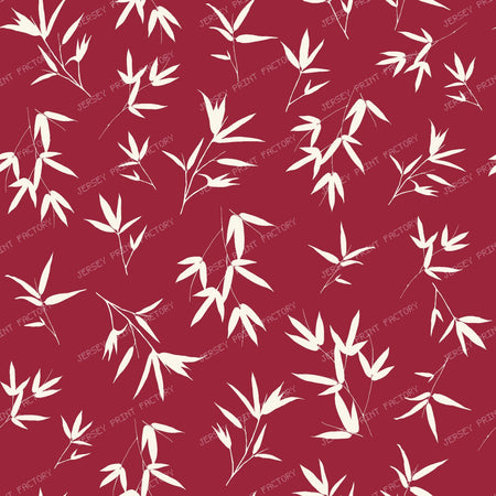 Bamboo Leaves on Plum