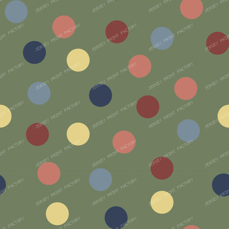 Polka Galore Multicolor M — Green