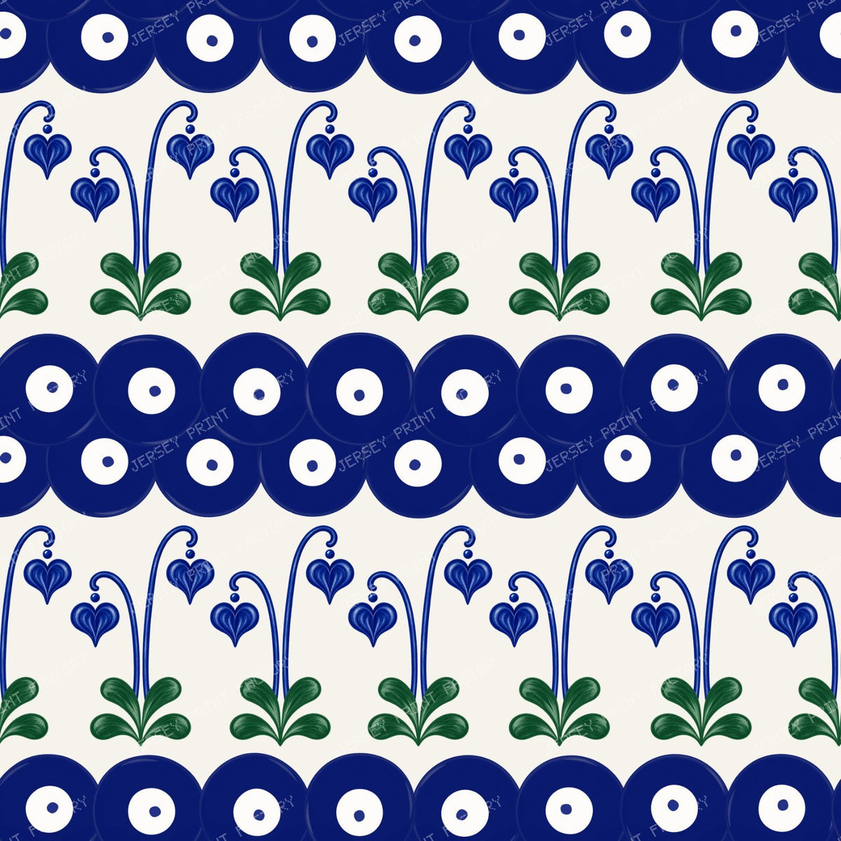Polish Pottery Bleeding Hearts And Mosquito Dots