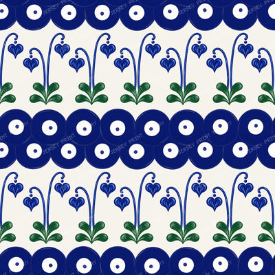 Polish Pottery Bleeding Hearts And Mosquito Dots