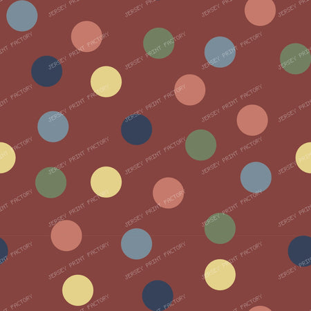 Polka Galore Multicolor M — Rust