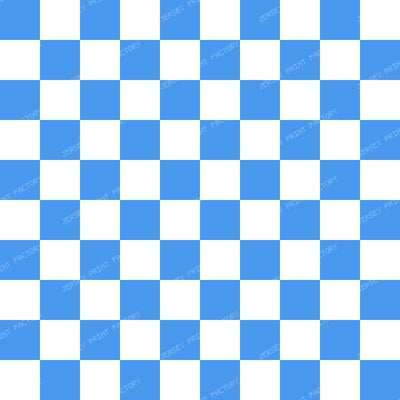 Black and White Squares, Checkered Pattern, Geometric Pattern — Blue