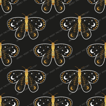Celestial Butterfly, Magical Butterfly, Butterflies, Moon, Stars, Black