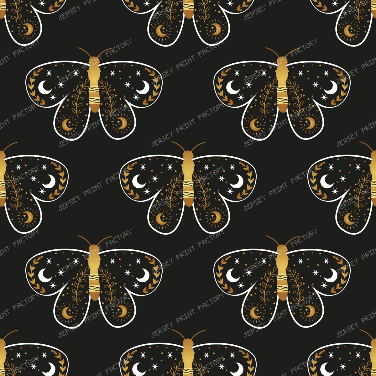 Celestial Butterfly, Magical Butterfly, Butterflies, Moon, Stars, Black