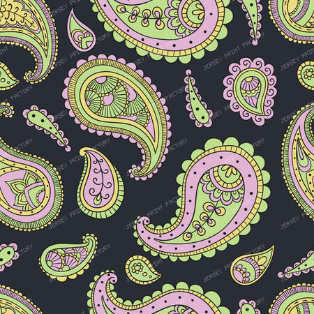 Blue Paisley, Persian Paisley, Paisley Pattern — Colorful 33