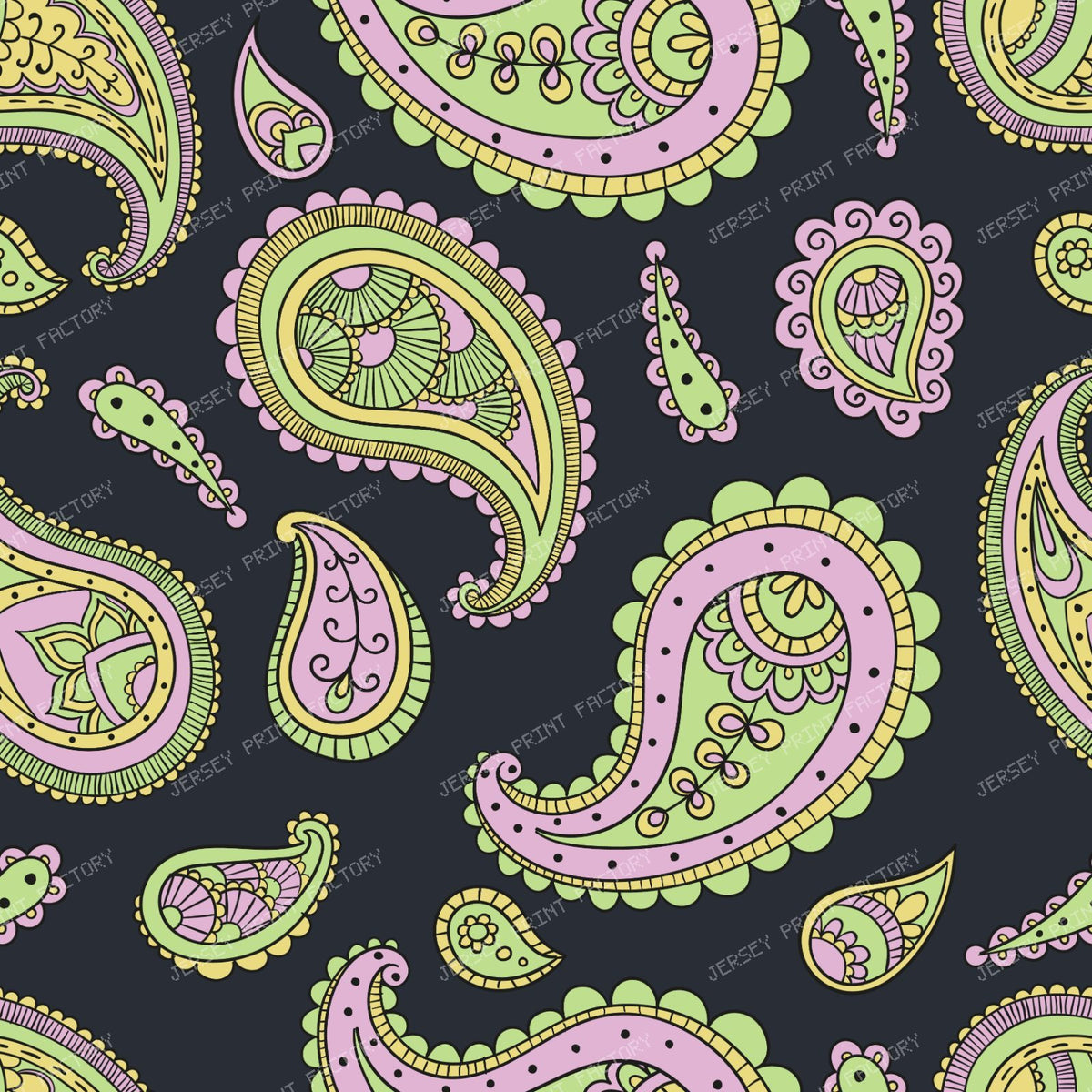 Blue Paisley, Persian Paisley, Paisley Pattern — Colorful 33