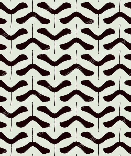 Abstract Samara Seeds - Black on Light Green