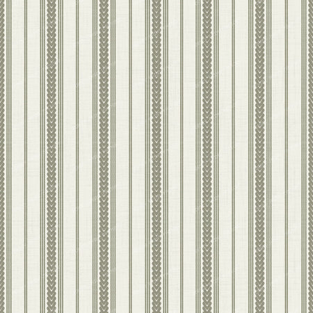 Braided Ticking Stripes in olive