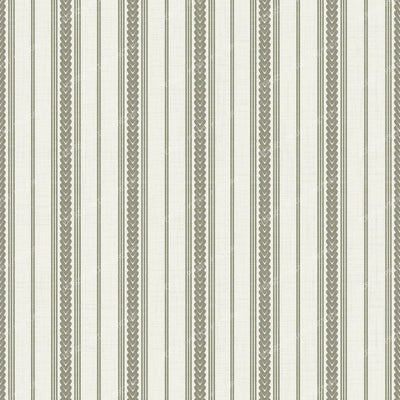 Braided Ticking Stripes in olive