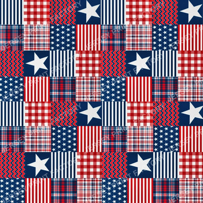 4th Of July Patchwork 10a