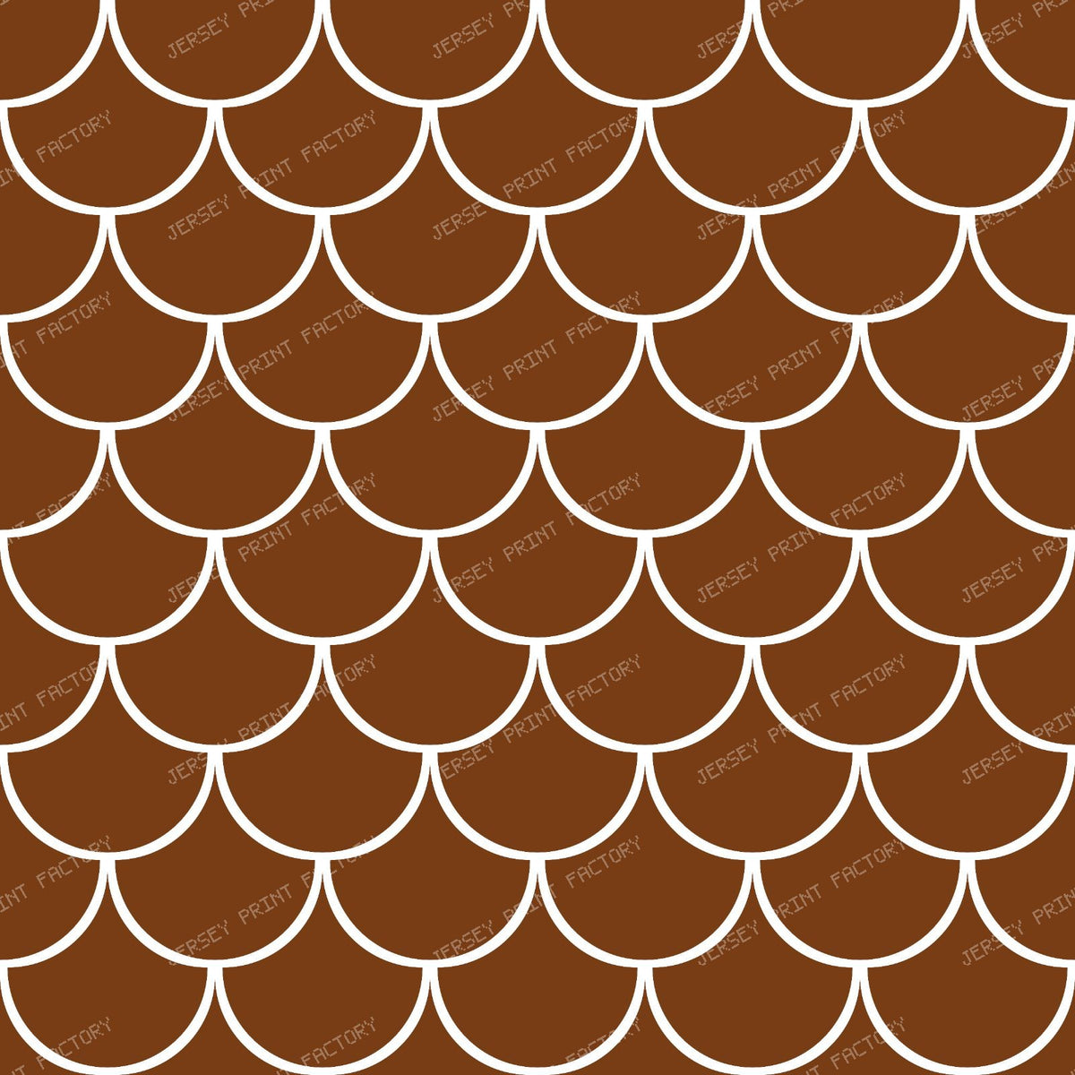 Blue Mermaid Scales, Fish Scales, Dragon Scales, Arch Pattern — Brown 2