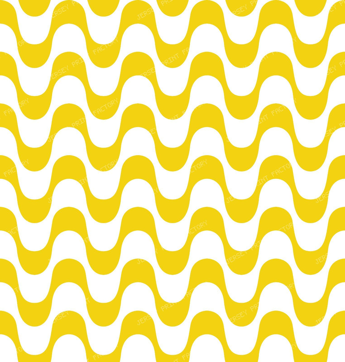 Black and White Copacabana Pattern, Copacabana Sidewalk, Beach Pattern — Yellow 1