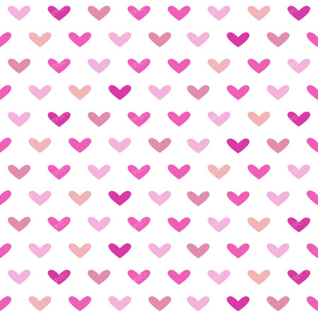 Pattern Of Hearts, Blue Hearts, Brown Hearts, Orange Hearts — Pink