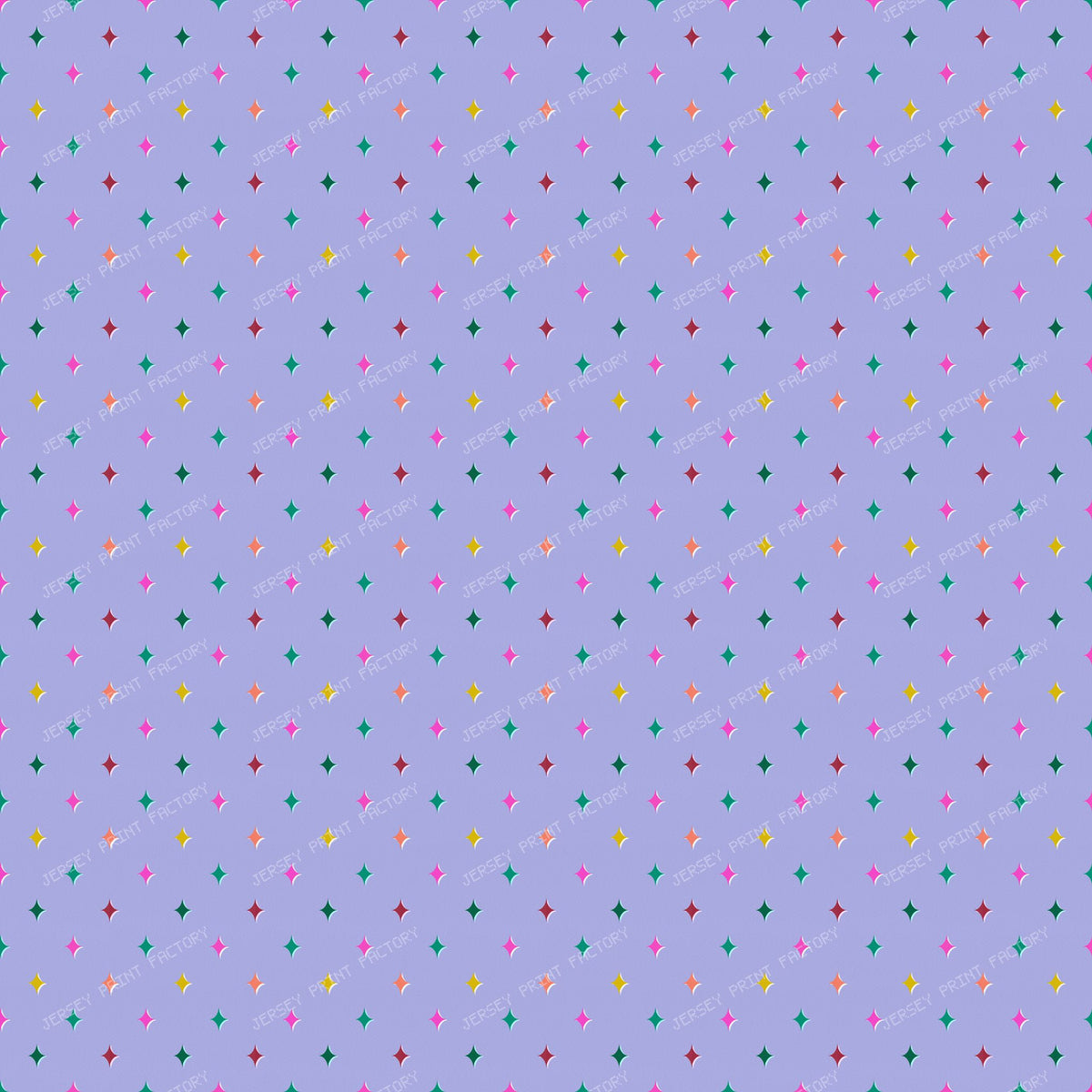 Colourful sparkle stars on Lavender