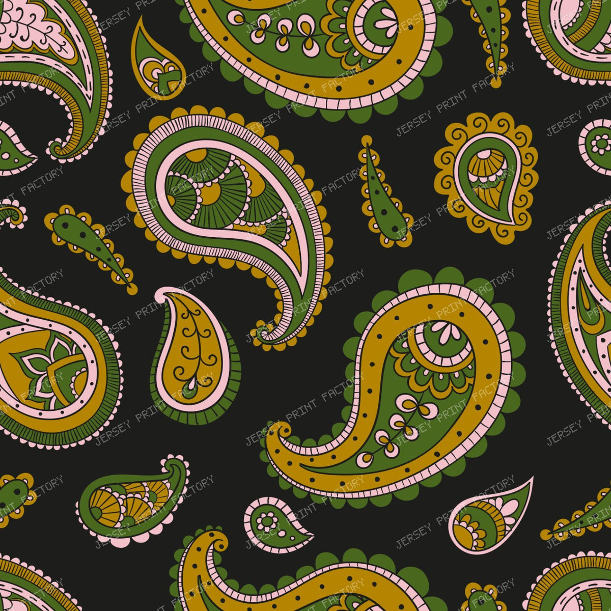 Blue Paisley, Persian Paisley, Paisley Pattern — Colorful 29