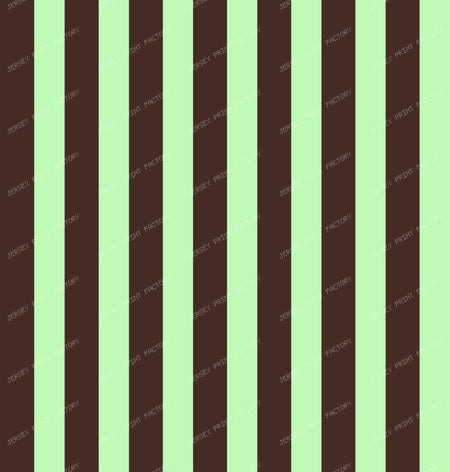 Chocolate Brown and Mint Green Stripes