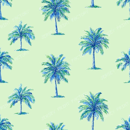 Happy Palm Trees on Green