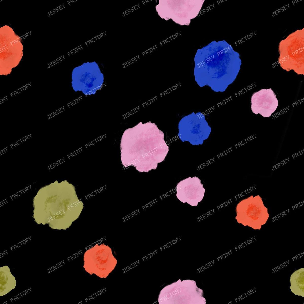 WATERCOLOR DOTS NOIR | AL SHALLA STUDIO