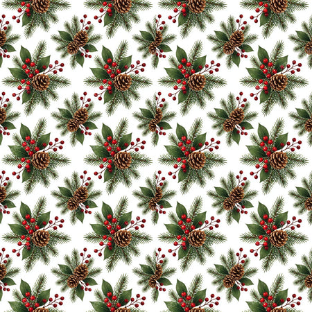 Christmas Botanical Berries Pinecones