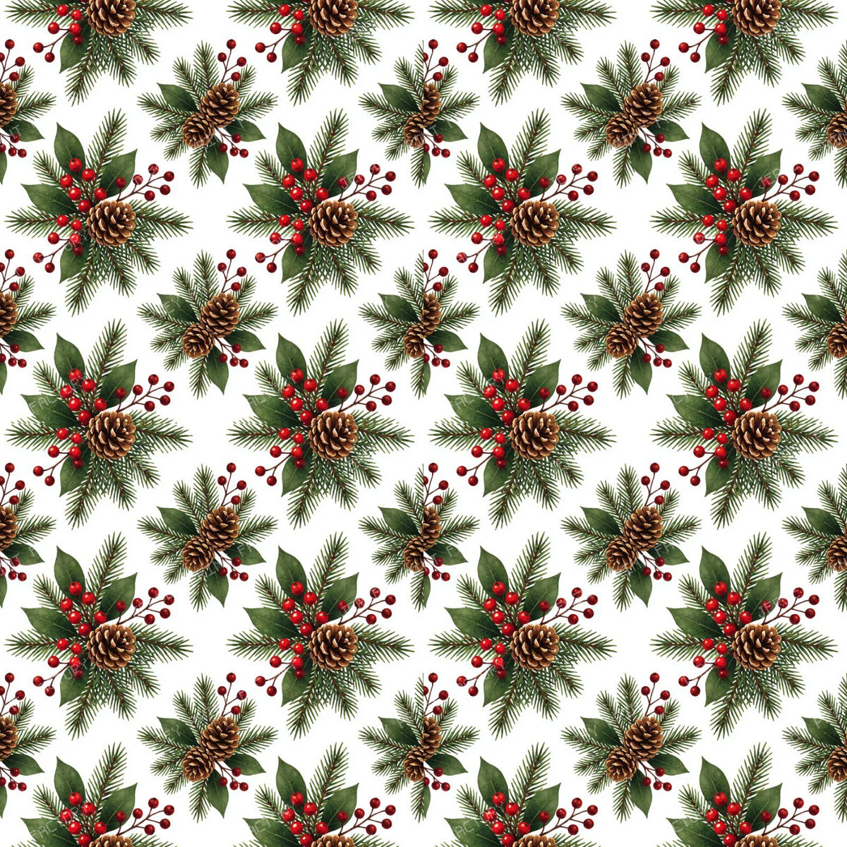 Christmas Botanical Berries Pinecones