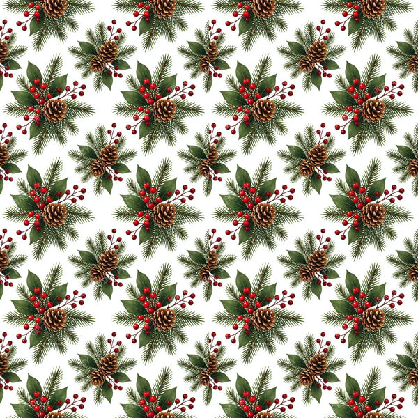 Christmas Botanical Berries Pinecones