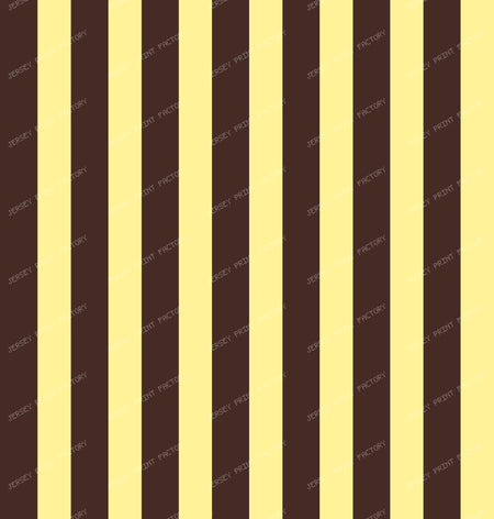 Chocolate Brown and Pastel Yellow Stripe