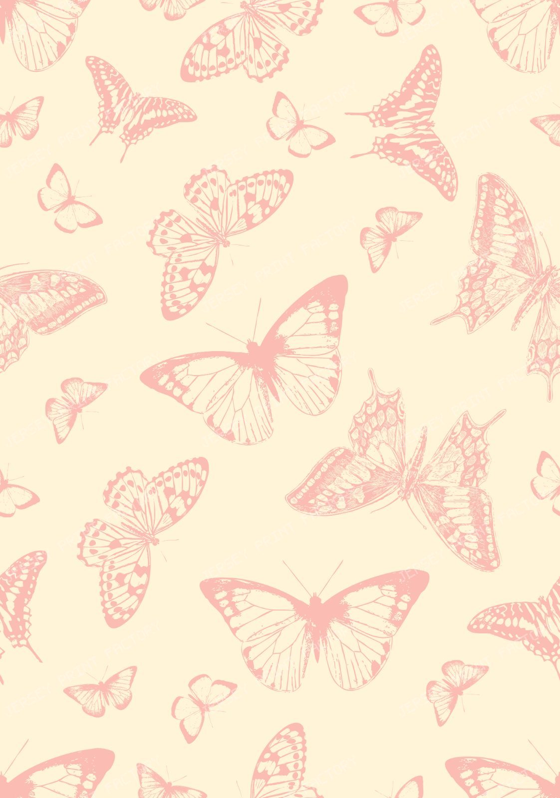 Pattern Of Butterflies, Butterfly Pattern, Pink Butterfly
