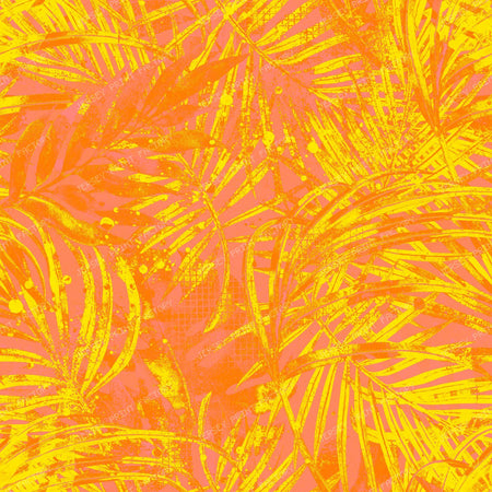 Tropical Graphic Paradise Orange Dream 2