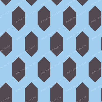 Fatimid Wall Lattice Pattern Beige & Brown — Black & Sky Blue