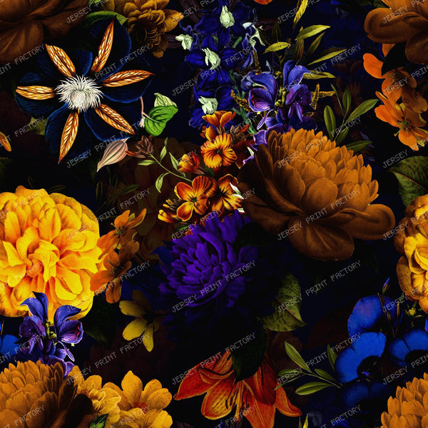 Dark Moody Floral Garden – Vintage Baroque Jewel Tones with Gothic Elegance
