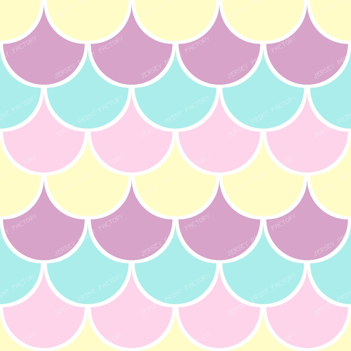 Blue Mermaid Scales, Dragon Scales, Fish Scales, Arch Pattern — Colorful 4