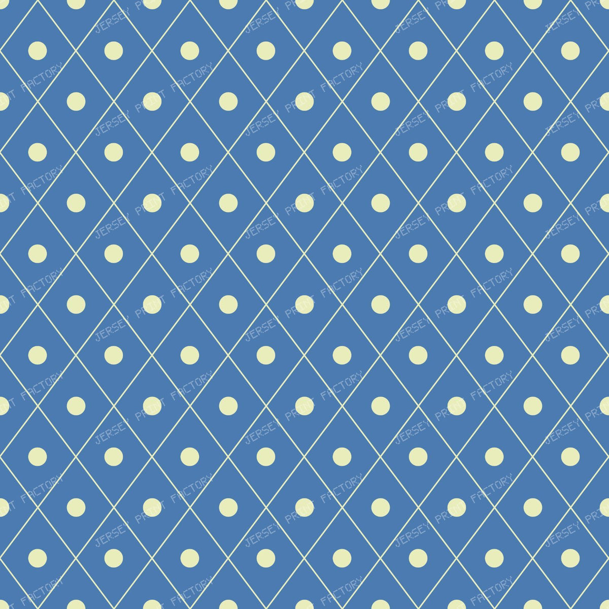 Blue Diamond Pattern, Argyle, Polka Dots, Geometric Pattern — Blue 2