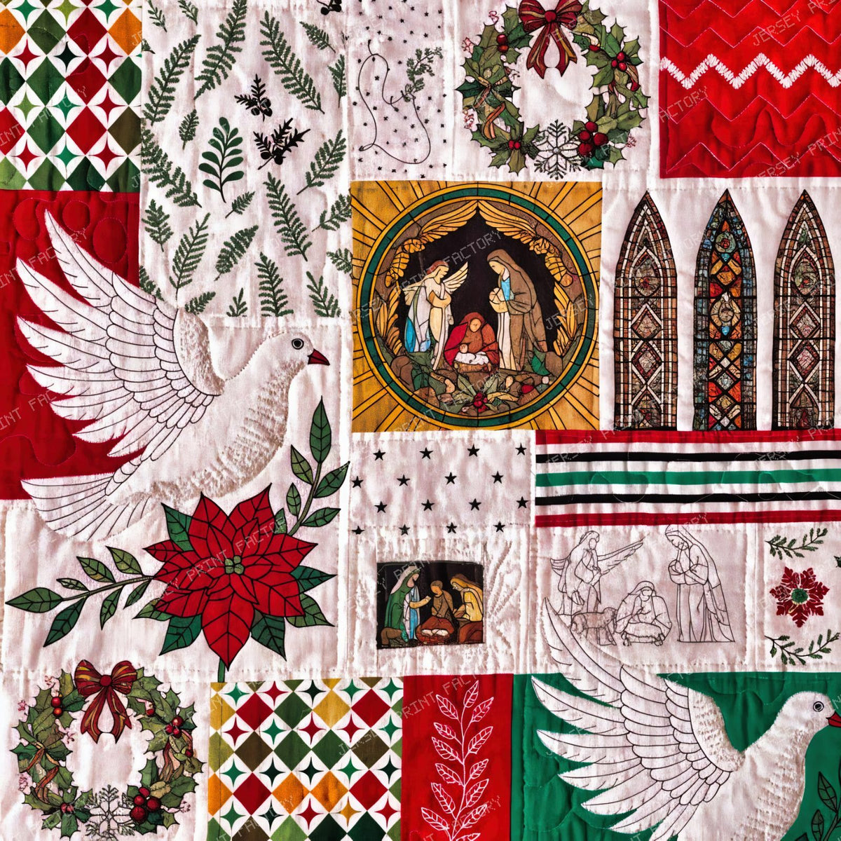 Vintage Christmas Patchwork — Plaid