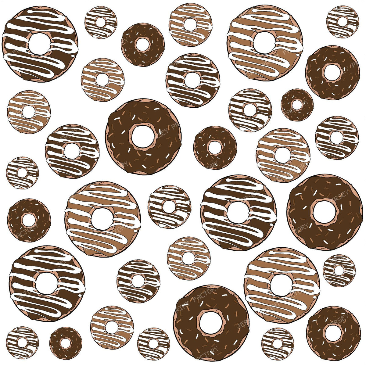 Donut Pattern, Chocolate Donuts, Caramel Donuts