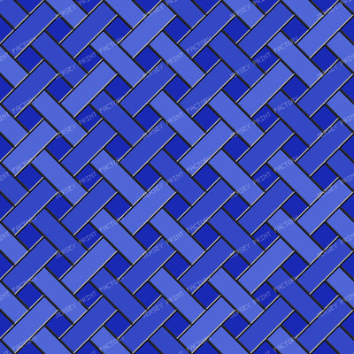 Pewter Stained Glass Weave — Baby Boy Blue