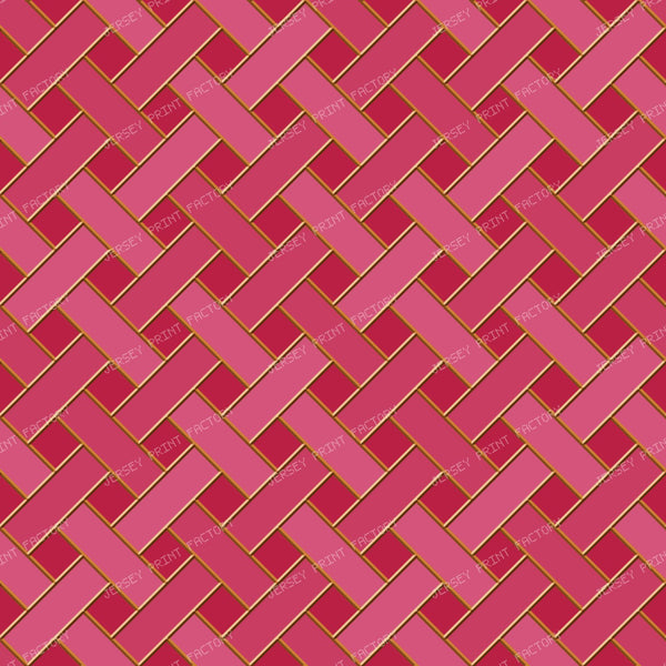 Bronze Stained Glass Weave — Hot Pink