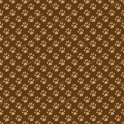 Green Paws, Dog Paws, Pattern Of Paws, Animal Paws — Brown 2