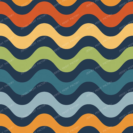Friendly Halloween Stripe Navy