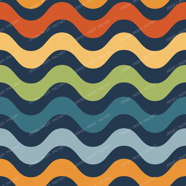 Friendly Halloween Stripe Navy