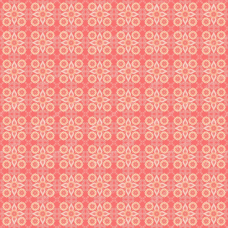 Coral Geometric Repeating Pattern
