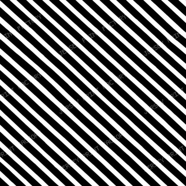 Diagonal Stripe Black White