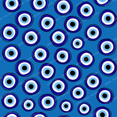 Evil Eye Pattern, Turkish Eye, Nazar Talisman, Mati, Mataki, Hamsa — Navy Blue 1