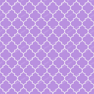 Black And White Latticework, Quatrefoil, Trellis — Purple