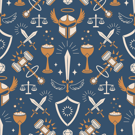 RPG Paladin Class - Gold Accents