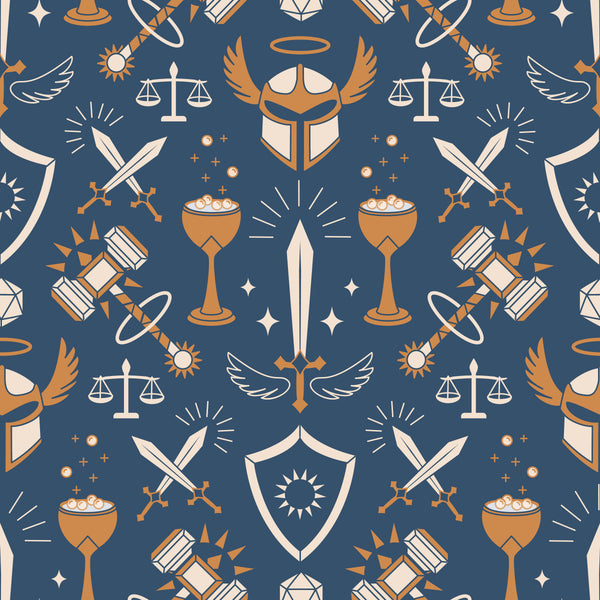 RPG Paladin Class - Gold Accents