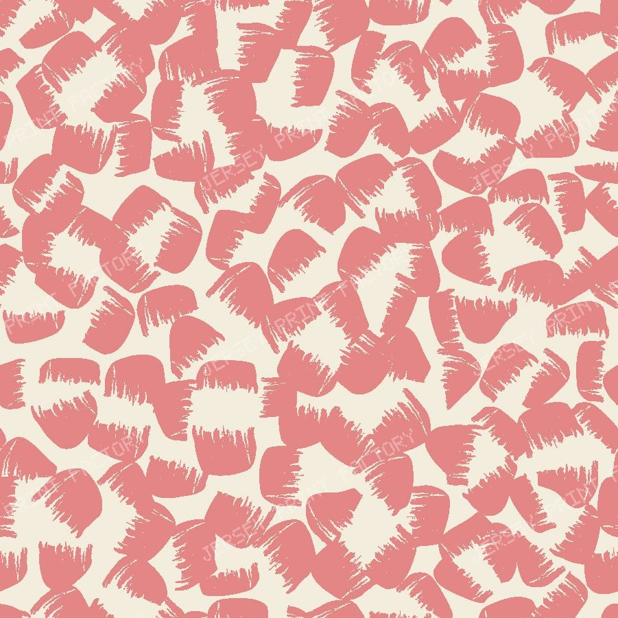 Ditsy Confetti Scatter Abstract Stroke Mosaic Ditsy — Coral Pink
