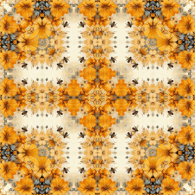 Mountain Bees And Flowers Abstract Collection