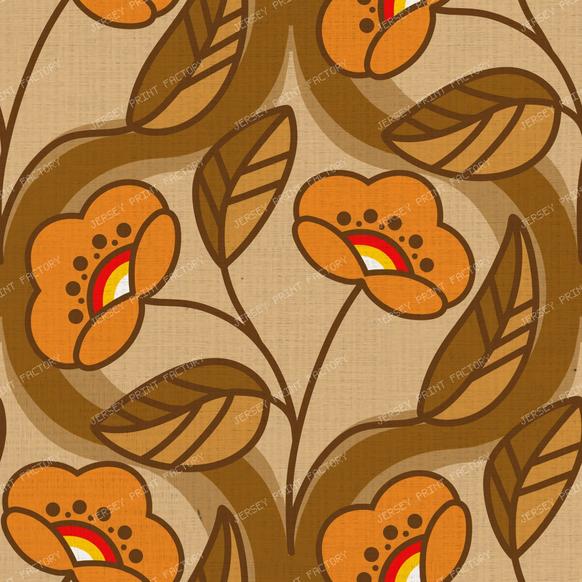 Ditsy Floral and Easter Eggs — 15 — Textured Retro