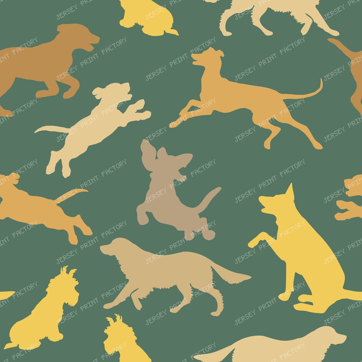 Colorful Dogs, Pattern Of Dogs, Dog Silhouettes, Puppy, Pet