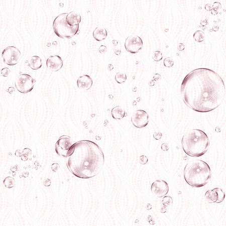 Blush pink floating bubbles